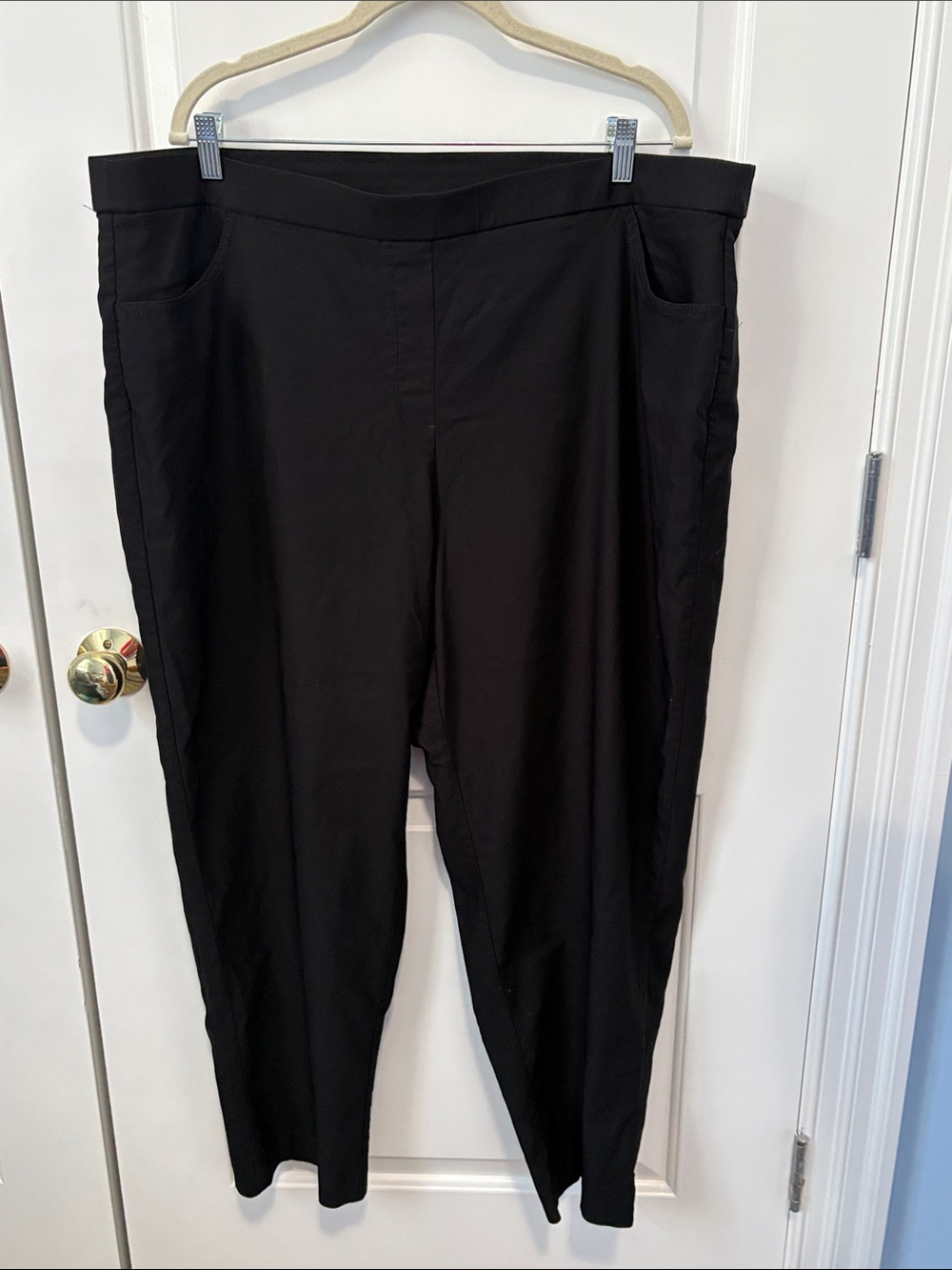 Black Women's Rayon Pull-On Pants